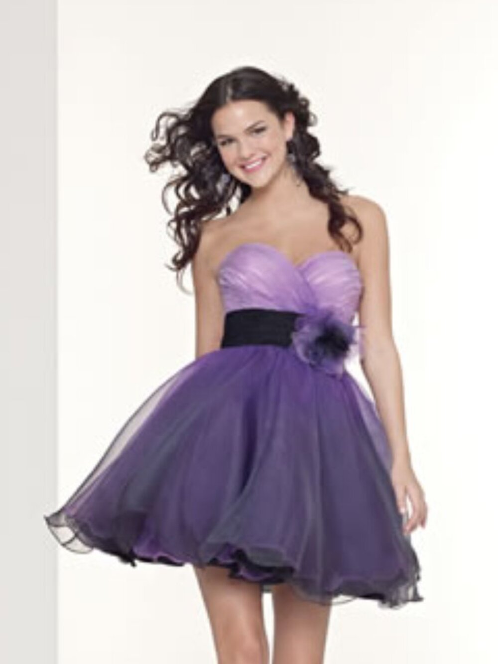 Mori Lee 9041 Size 12 Purple Ombre Short Cocktail Prom Homecoming Dress
